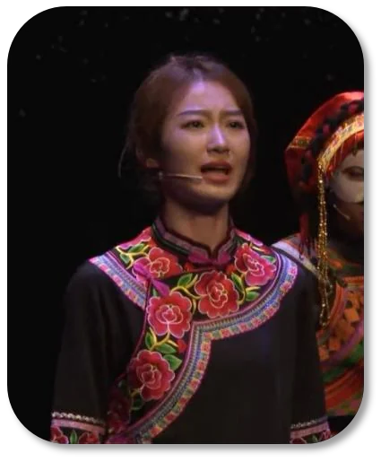 王刘青在《情针意线》中饰演阿果
